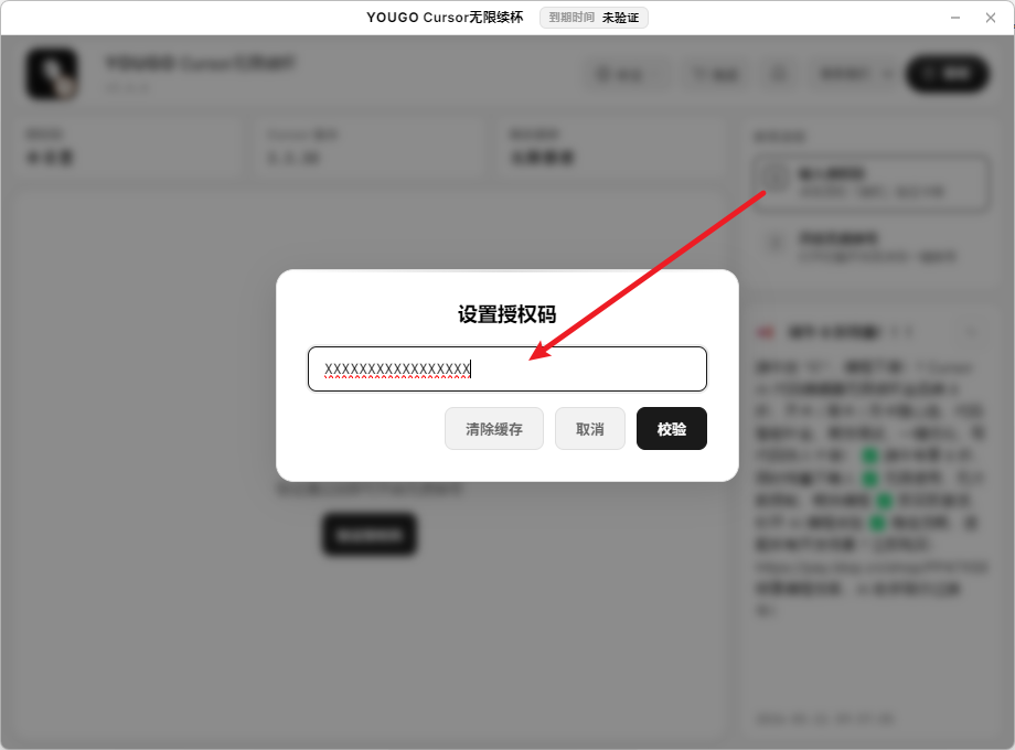 步骤 2：输入卡密并校验